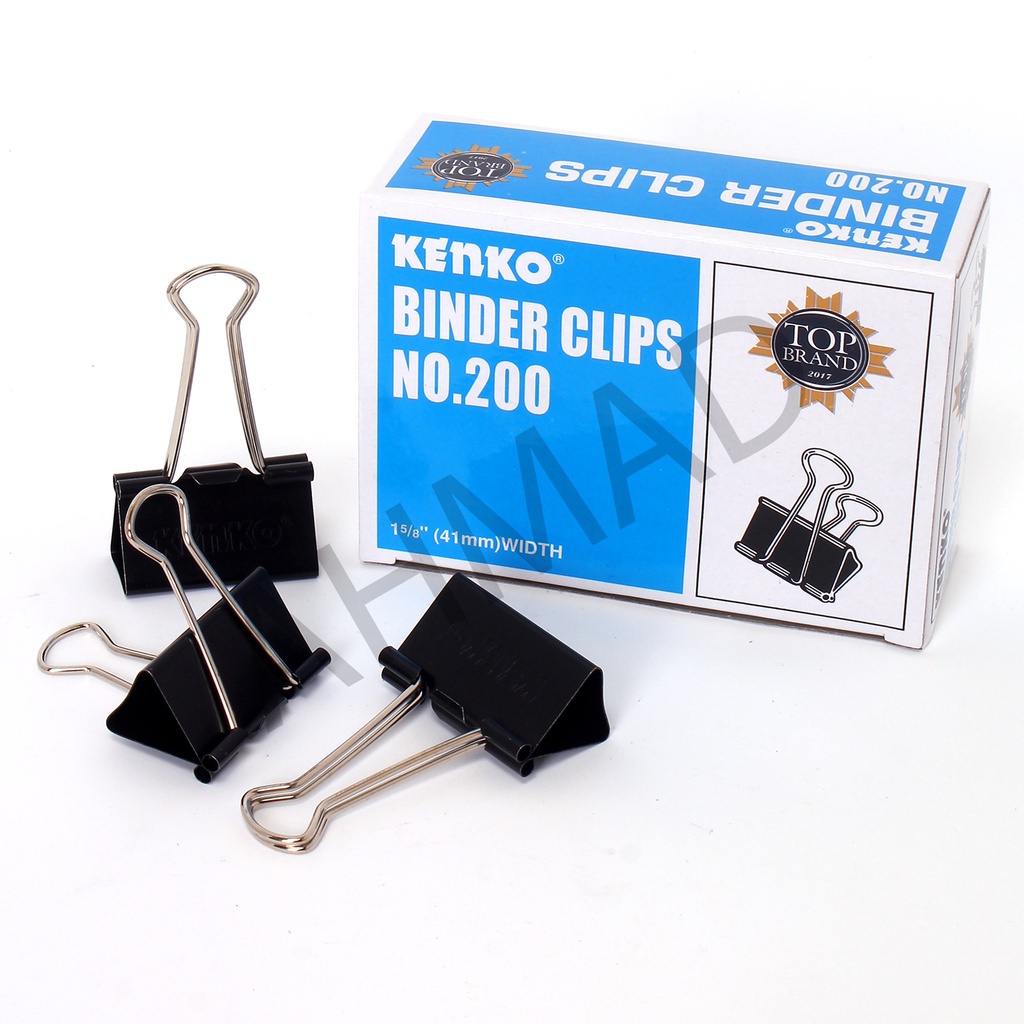 

[ PACK ] Kenko Binder Clip 200 - Penjepit Klip Kertas Dokumen File Besar