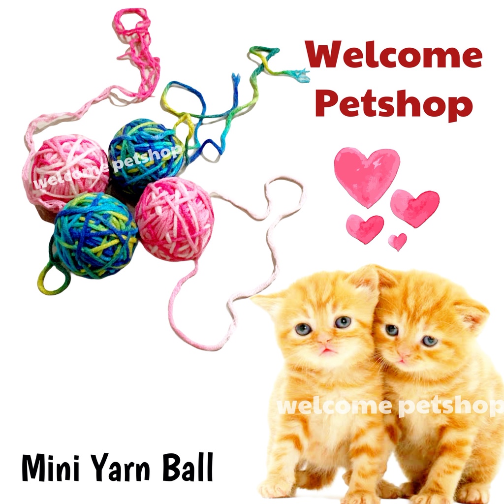 Bola Benang Kecil / Mainan Kucing / Bola Kucing / Bola Benang Kucing