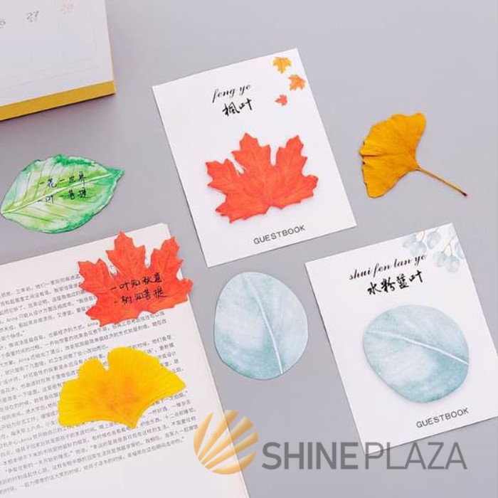 

Sticky Notes Maple Leaf - Memo Stick Note Tempel Bahan Kertas Lucu