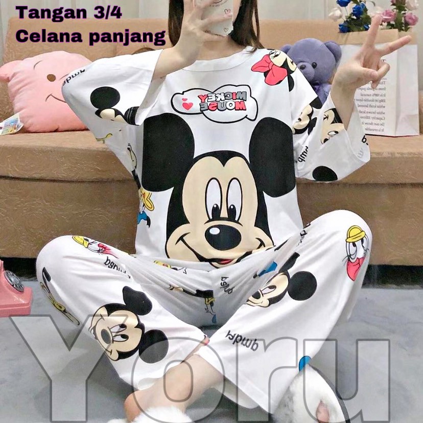 Pamelo PP786 Stelan baju tidur Import Baju Tidur Wanita Panjang PP Import Spandek PP10 PPJ-4