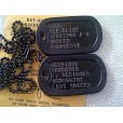 DOG TAG Kalung Militer Kalung Identitas BLACK OPS