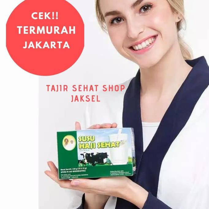 

Susu Haji Sehat- Susu Bubuk dgn Colostrum 180 mg-1 Dus @10 Sachet GRATIS ONGKIR