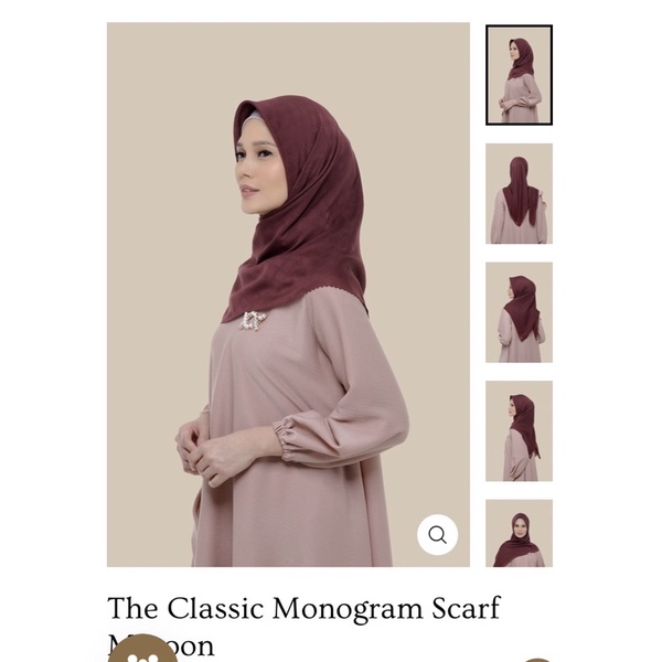 sale harbolnas 9.9 wearing klamby scarf, brooch, blouse, dan tunik