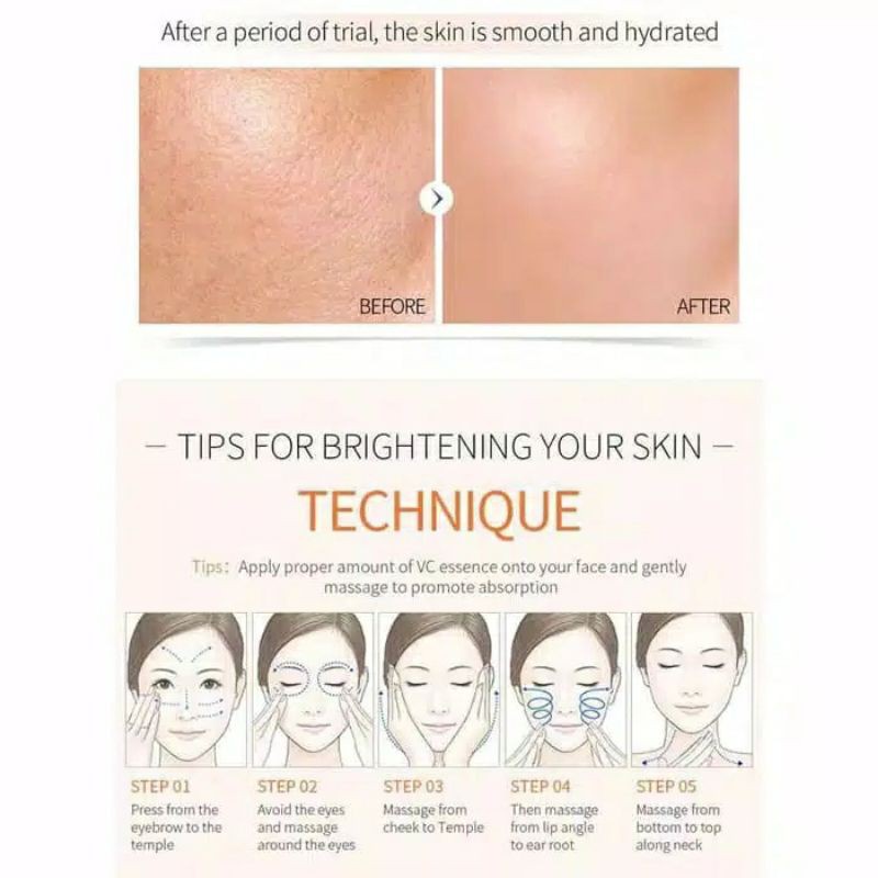 [BISA COD] LAIKOU Serum Vitamin C Essence Berpijar Mengurangi Kulit Kusam Memudarkan Kehitaman