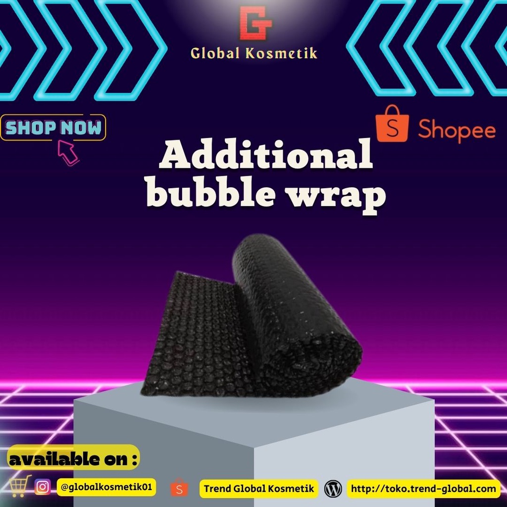 

Bubble Wrap Extra untuk Tambahan Packing