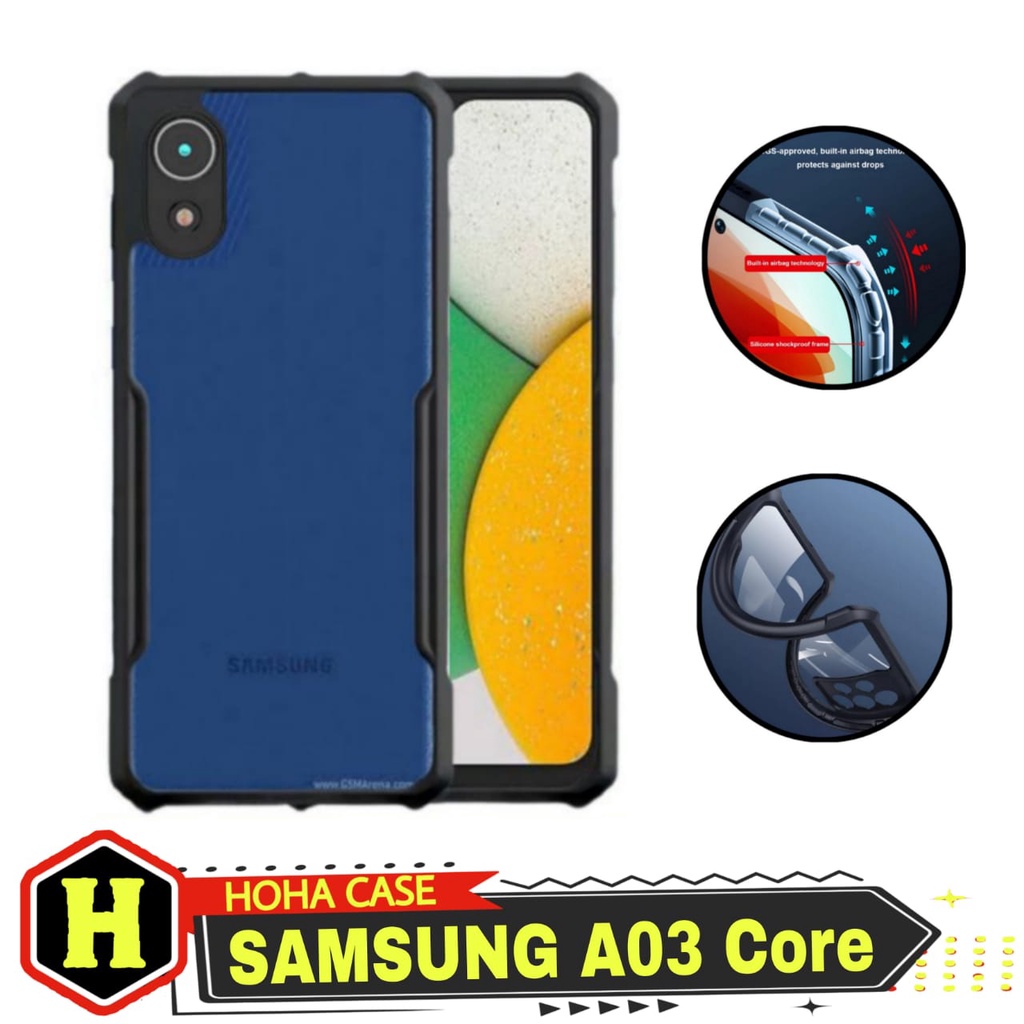 Case Samsung A03 Core Case Fusion Shockproof Armor Slim Transparan