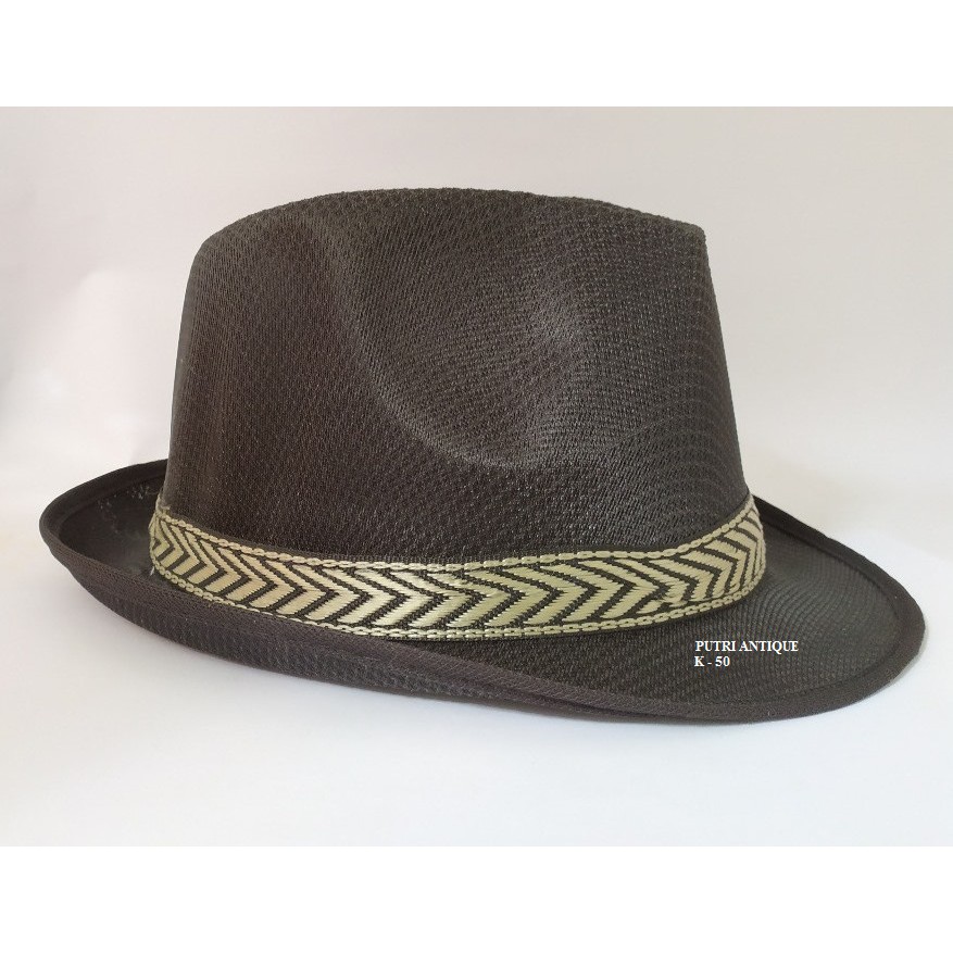 Topi Pantai Pria/ Topi Berkuda Fedora/Topi Coboy
