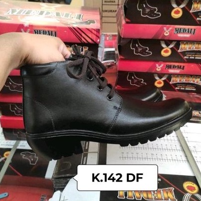 Sepatu kulit pria PDH boots polri TNI security guard PNS sepatu kerja formal tampil lebih keren