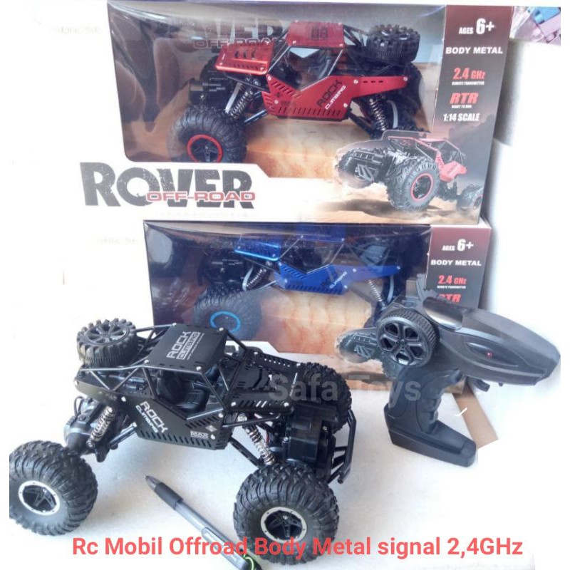 Rc Rock Crawler Climbing Car Rover Off-Road  Body Metal Signal 2,4GHz free baterai Remot