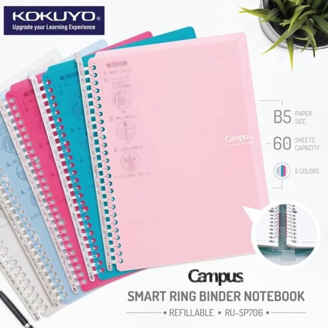 

Kokuyo Smart Ring Binder muat 100 lembar L-SP706