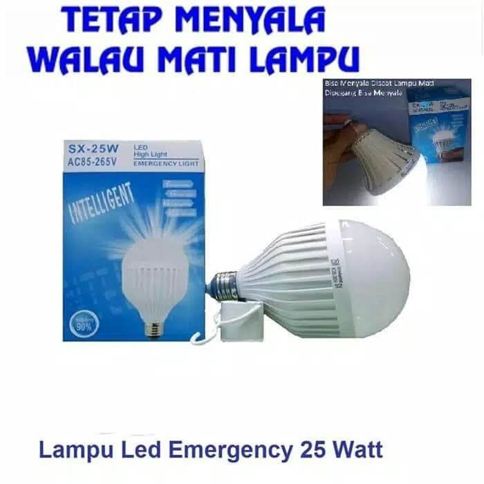 COD BOHLAM LAMPU EMERGENCY LED SX-25 WATT//BOHLAM AJAIB SENTUH NYALA//BOHLAM CERDAS SX-25 WATT//LAMPU DARURAT