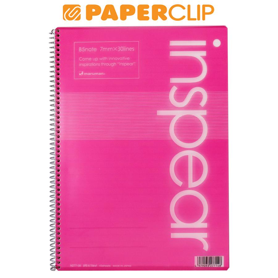 

NOTEBOOK B5 MARUMAN INSPEAR N277-08 SPIRAL PINK