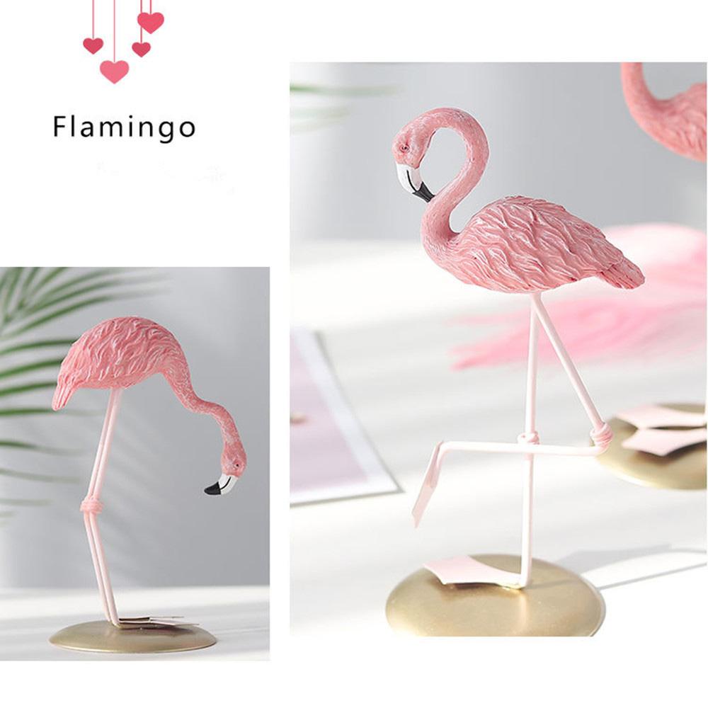 [Elegan] Patung Flamingo Kreatif Modern Kantor Pesta Pernikahan Kerajinan Patung Hewan