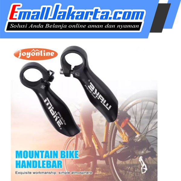 WAKE Bar End Tanduk Stang Grip Handlebar Alloy Pegangan Setang Sepeda - Black