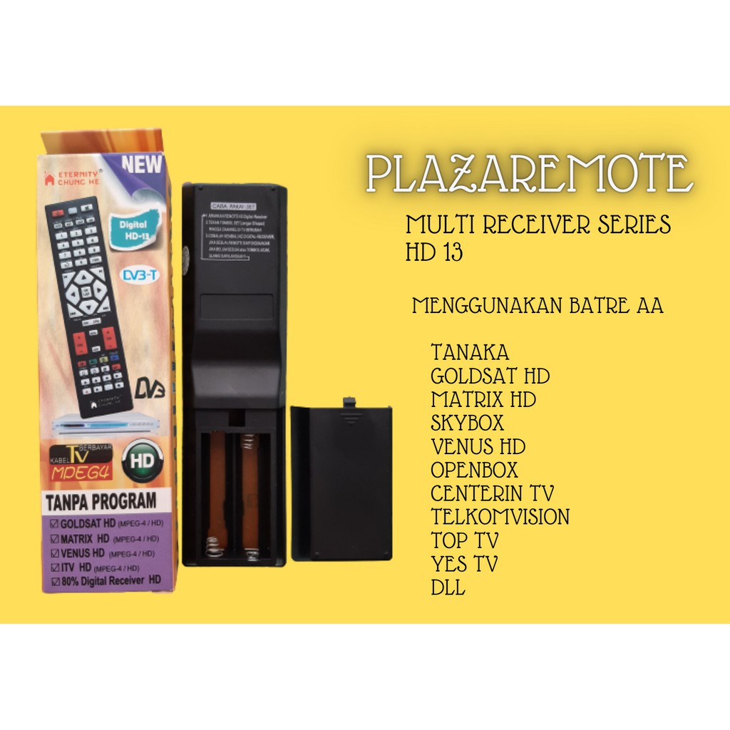 Remote RECEIVER PARABOLA MULTI HD12 HD13 HD 15 ASTRO BIGTV CABLEVISION INDOVISION KVISION ORANGE TOP