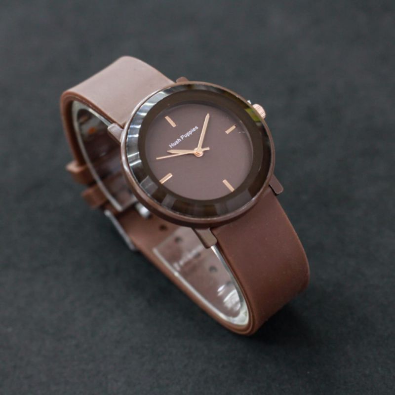 JAM TANGAN WANITA Hush puppies Fashion analog strap rubber / jam tanga wanita fashion