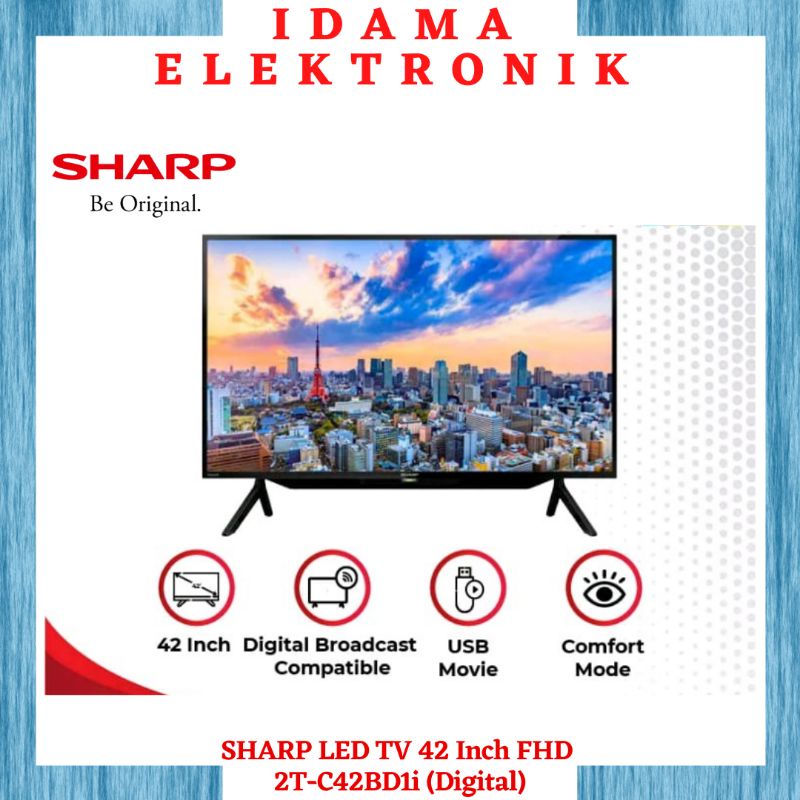SHARP LED TV 42 Inch FHD - 2T-C42BD1i (Digital)