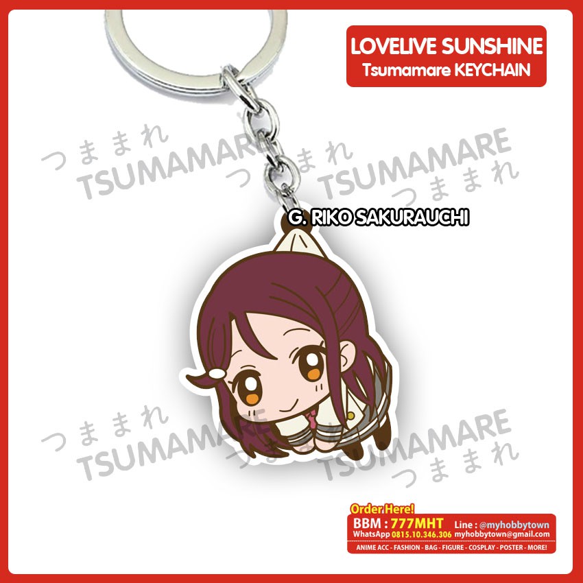 Gantungan Kunci Acrylic Anime Love Live Sunshine (satuan)