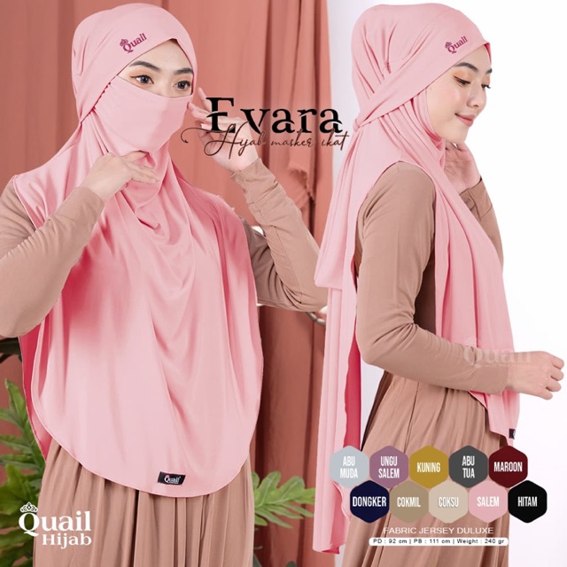 Hijab Masker Evara Quail