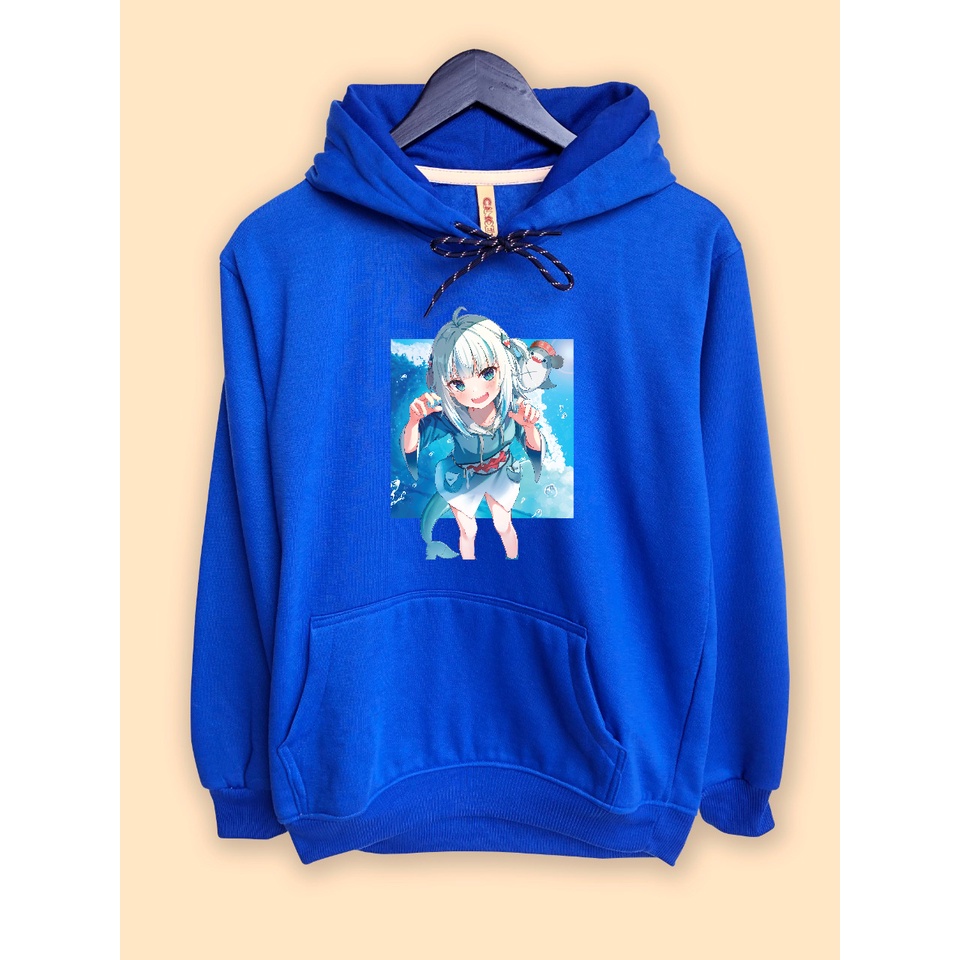 Jaket Hoodie vTuber Hololive Gawr Gura Wave