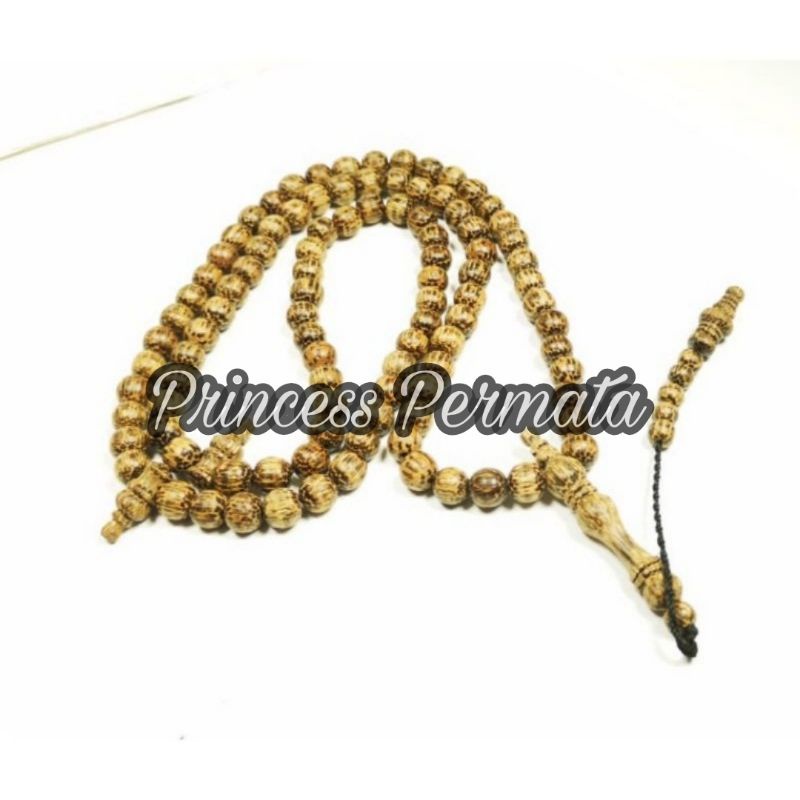 Tasbih Kayu Asli Liwung Macan Lawu Hitam Original