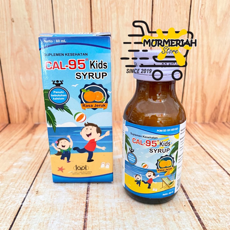 CAL-95 Kids Syrup 60 ml - Sirup Kalsium Anak & Dewasa