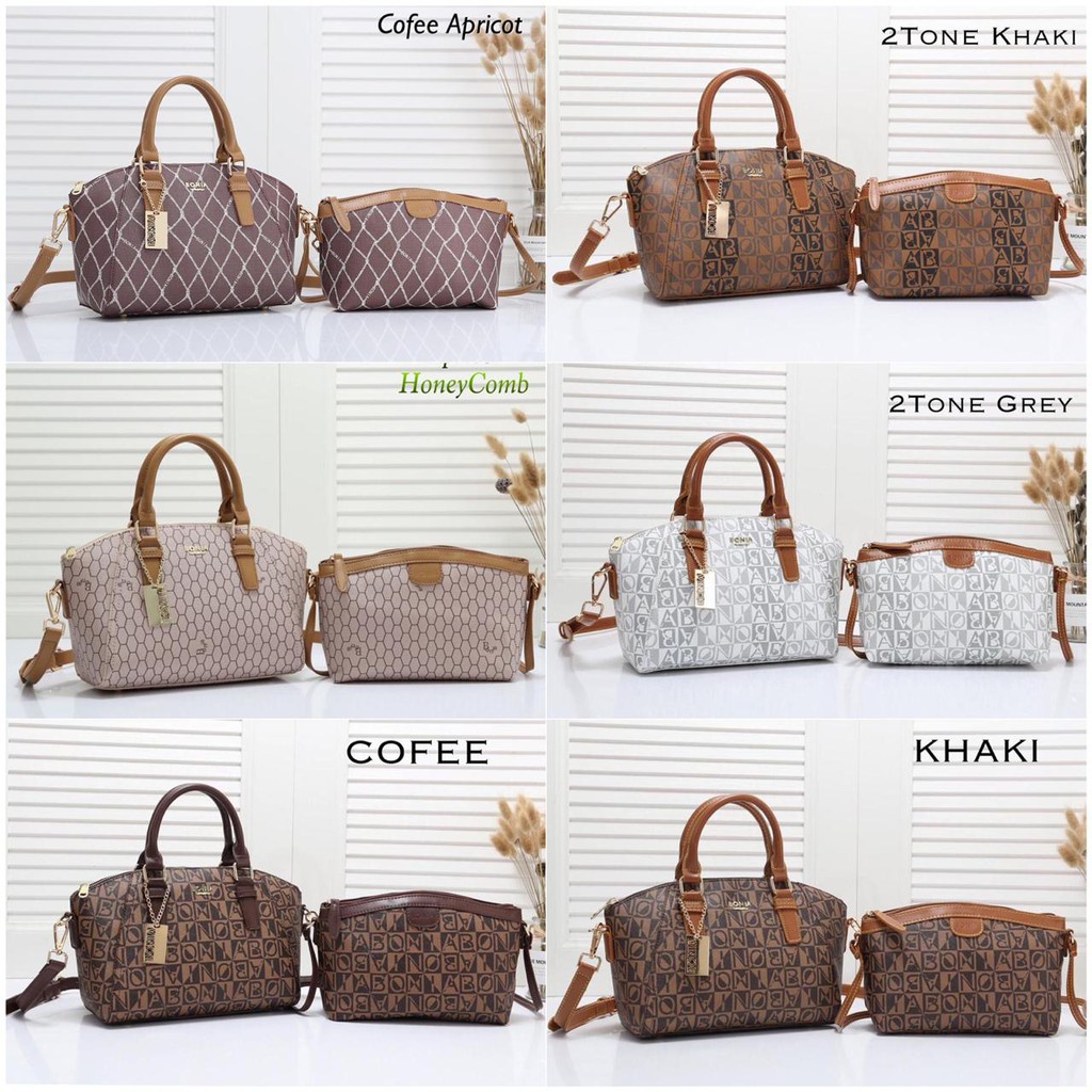 T2B Tas wanita import tas selempang wanita Bonia TRISTA Satchel 1132#Yz