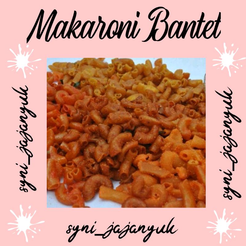 

Makaroni Bantet , makaroni pedas , makaroni crispy , Makaroni spiral , Camilan Pedas , Camilan gurih , camilan krispy , Camilan Lezat , seblak , krupuk