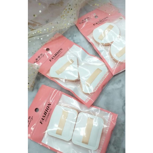 2pcs Sponge Foundation Bulat |Sponge Kotak|Spon Wadah Kotak|Spon Cushion