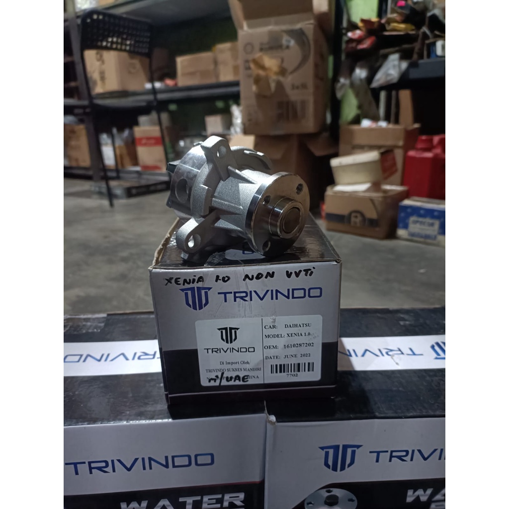 Water Pump Daihatsu Xenia 1.0 Non VVTI 16102-87202 Trivindo