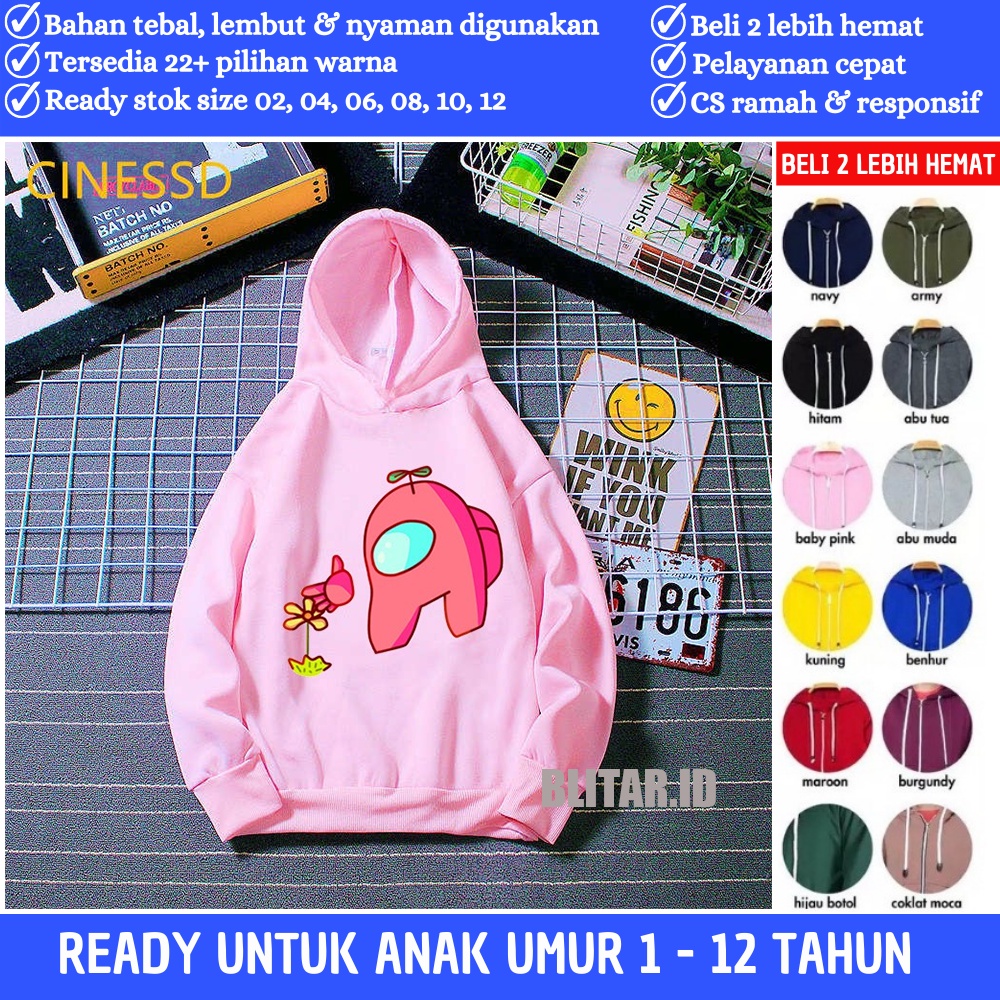 Jaket Hoodie Hudi Sweater Hodie Kids Anak Balita Tanggung Unisex Laki Laki Perempuan Cowok Cewek Kec