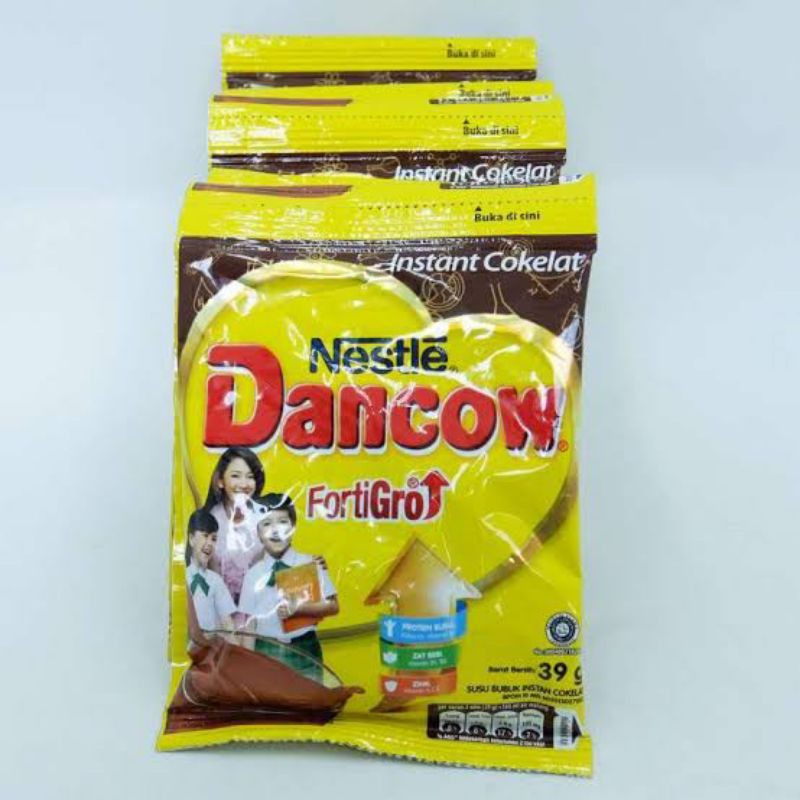 

NESTLE DANCOW FORTIGRO COKLAT RENCENG 10PCS X 39GRAM