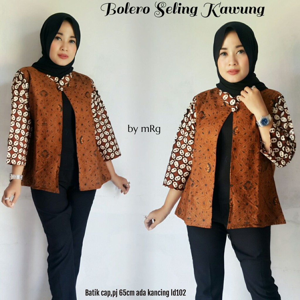 BOLERO SELING KAWUNG | TUNIK BATIK MUSLIM|TREND TUNIK 2018|TUNIK MODERN MURAH|BLUS MUSLIM MODERN