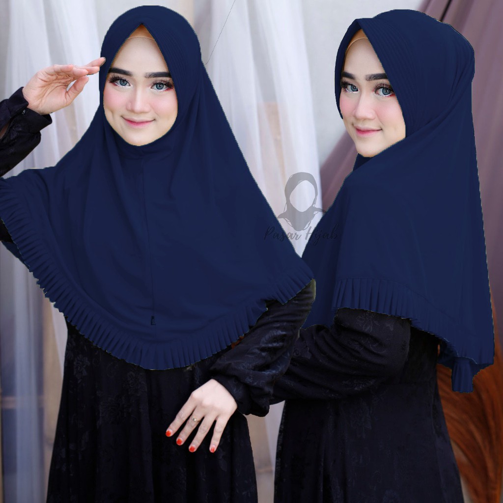 Jilbab Instan Nuri L Hijab Instan Jersey Premium Kerudung Bergo Pasar Hija'b