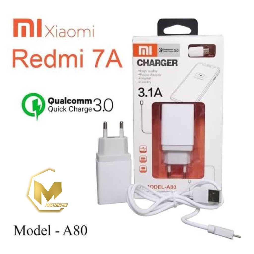 A80 Cashan Cashan XIAOMI 3Amper QUALCOM micro fast Charging Anti meledak REDMI 3 4X 5A 6A 7A MA1094