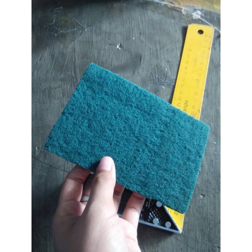 Serabut Tapas Cuci Piring Karpet Hijau Tanpa Busa Scouring Pad DRAMASHOP