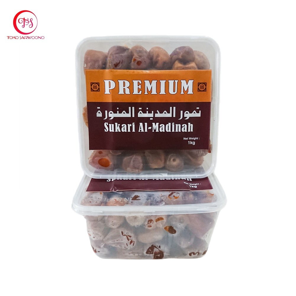 Kurma Sukari Al-Madinah 1 kg - Sukkari Al Qassem Dates