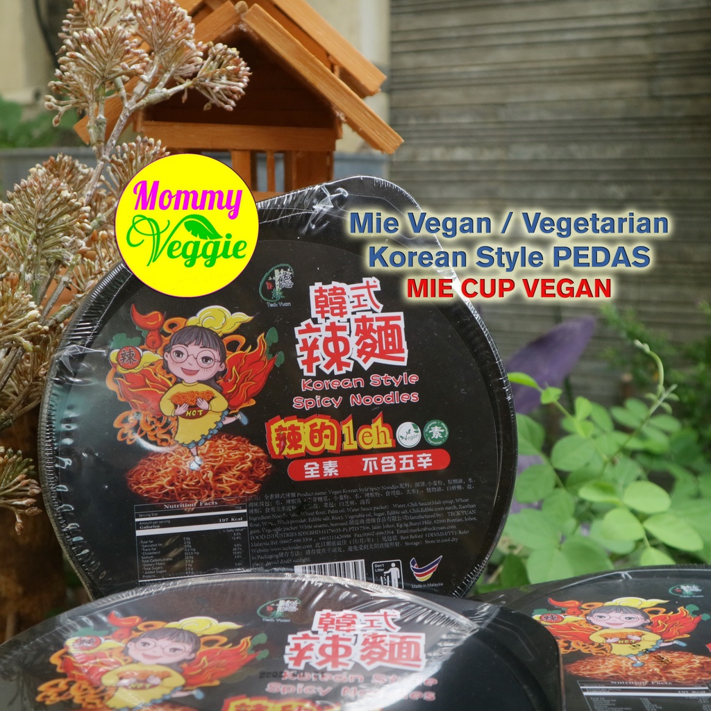 Mie Vegan Vegetarian Korea | Korean Style Spicy Noodle | 1 pcs Cup