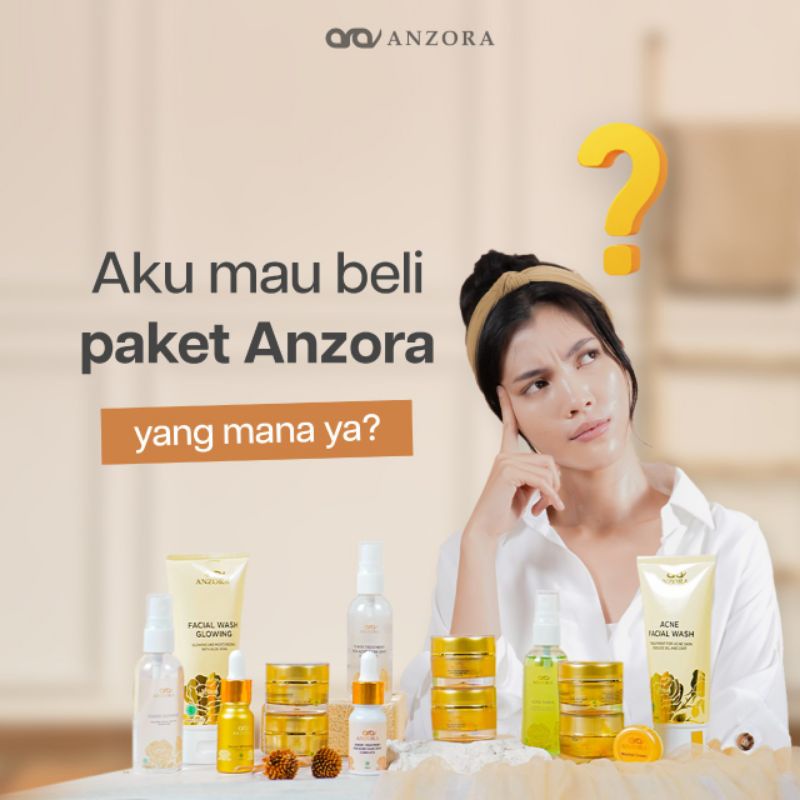 ANZORA SKINCARE/PAKET GLOW/PAKET ACNE/DROPSHIP , azora cianjur , anzora bandung , anzora ciranjang