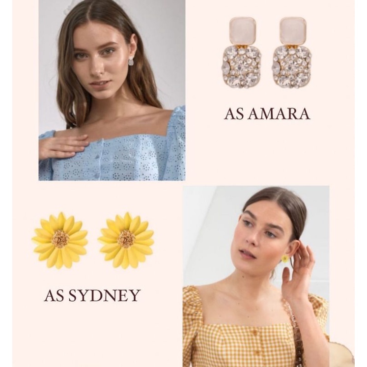 Anting Wanita Fashion Anting Tusuk Wanita Earrings Dangle for women Anting Hijab-5