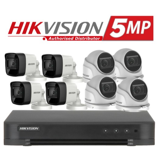 PAKET CCTV HIKVISION 8CH 5MP LENGKAP