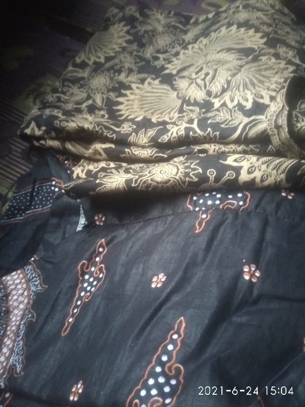 Ms Gamis Batik Modern Sriwedari Maxi Bumil/busui Katun Sogan All Size Jumbo