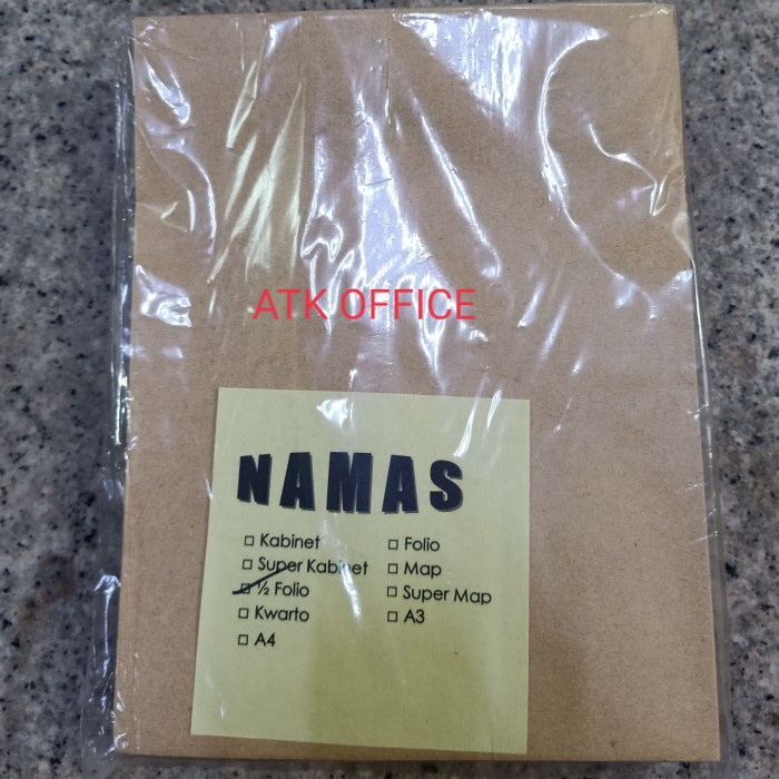 

Lucu Amplop Coklat 1/2 Folio (Sepak/100Lembar) Diskon