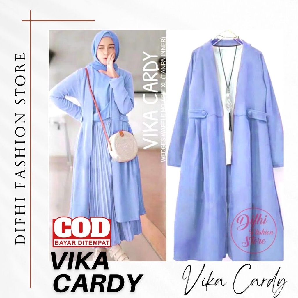 Vika Cardy Cardi Outer Premium Wanita Murah Lucu