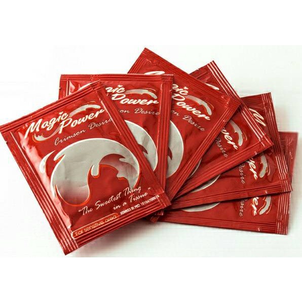 Tissue / Tisu Magic Power Crimson Desire Tissu Antiseptic - 6 Pcs