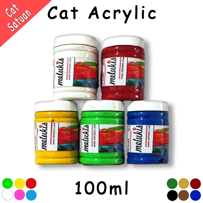 

Cat Acrylic Satuan Cat Akrilik Satuan 100ml 12 Warna