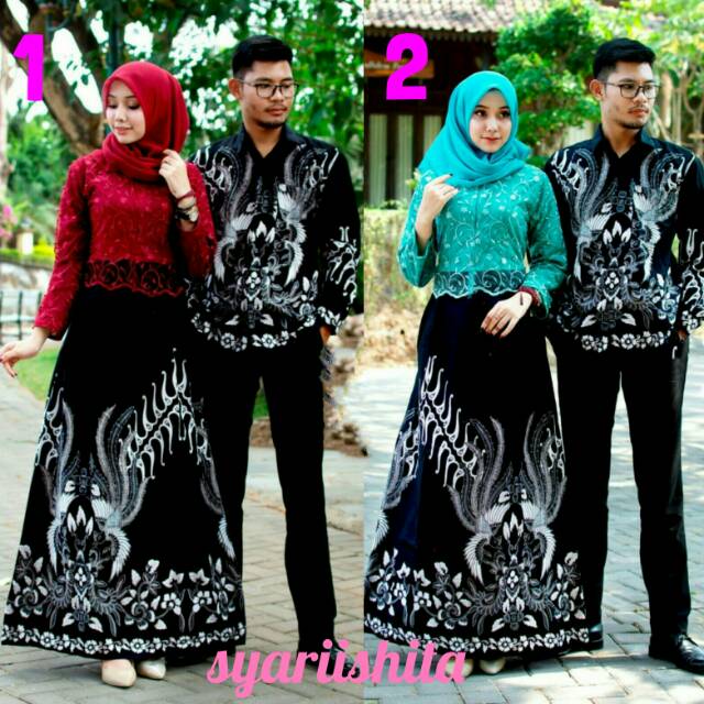 Batik solo - batik couple katun primisima atasan brukat kebaya modern