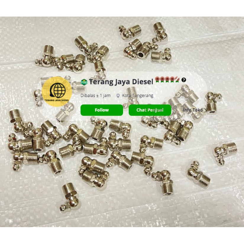NEPEL GREASE bengkok 10MM