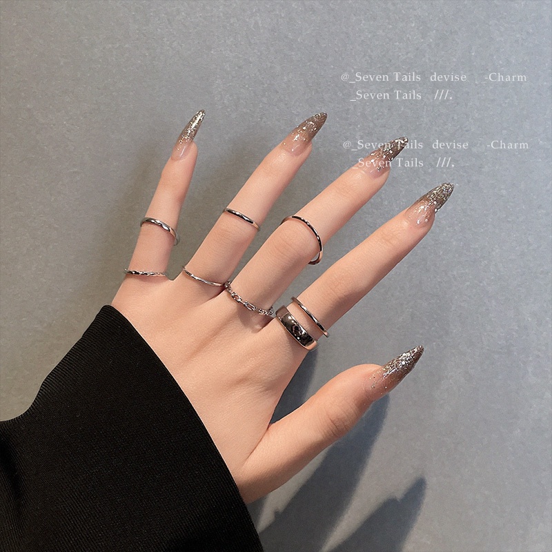 Cincin Bahan Metal Gaya Hipster Untuk Aksesoris