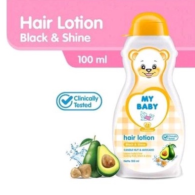 MY Baby Hair Lotion 100ml Black &amp; Shine - MYbaby Minyak Losion Rambut Bayi